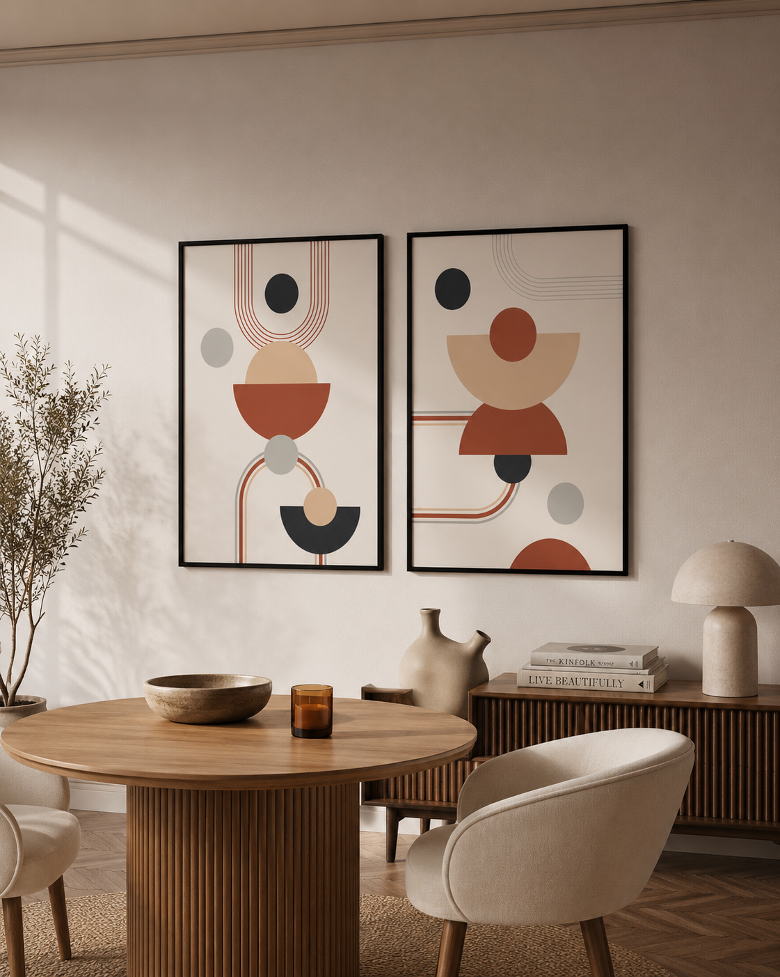 Сет от 2 картини - Balanced Forms Collection