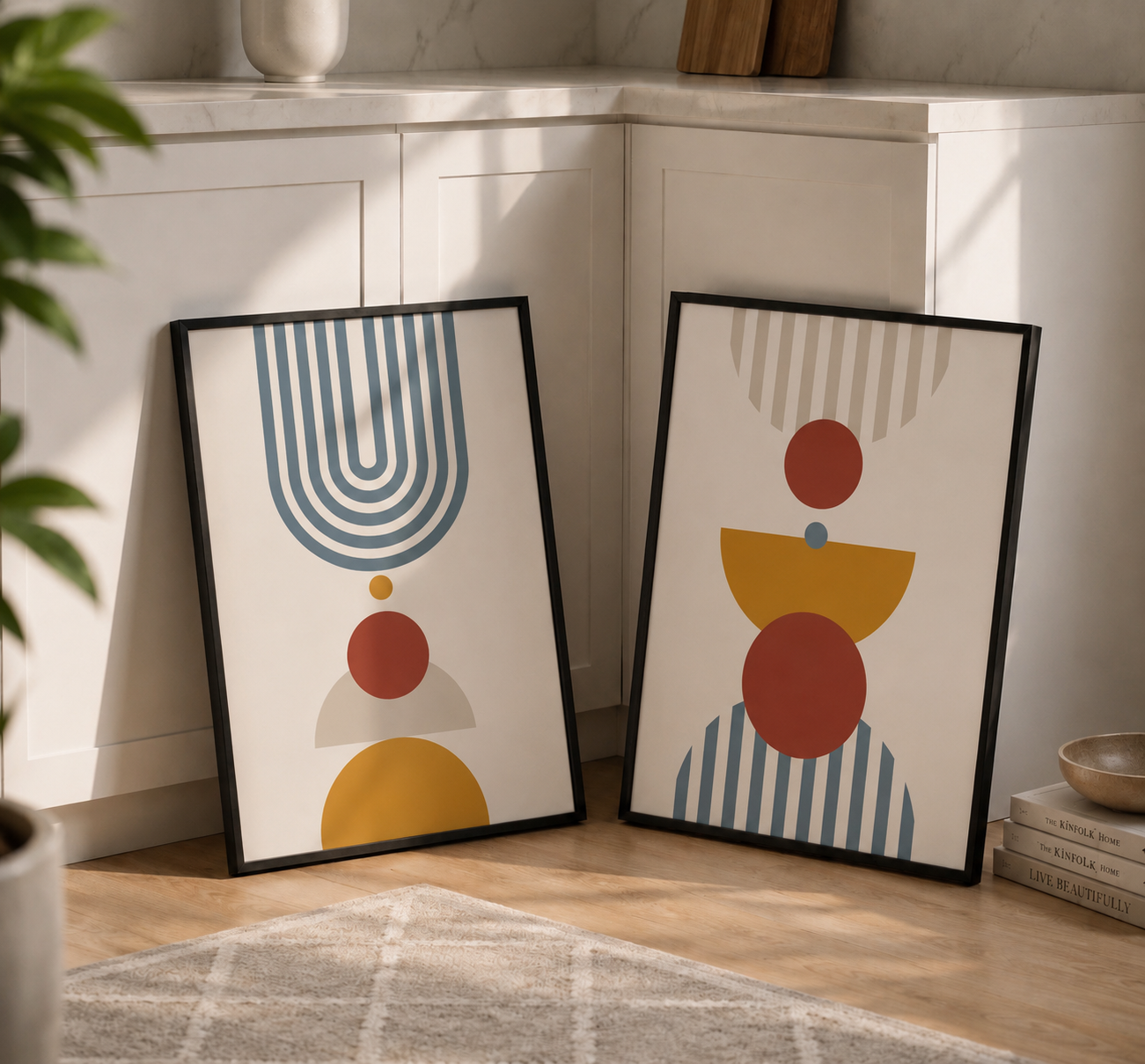Сет от 2 картини - Geometric Harmony Collection