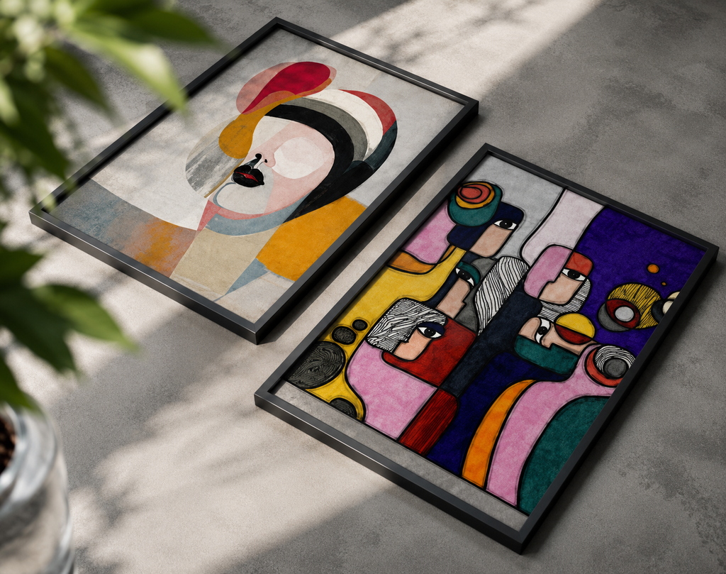 Сет от 2 картини - Modern Portraits Collection