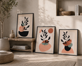 Сет от 3 картини - Amber Botanica Collection