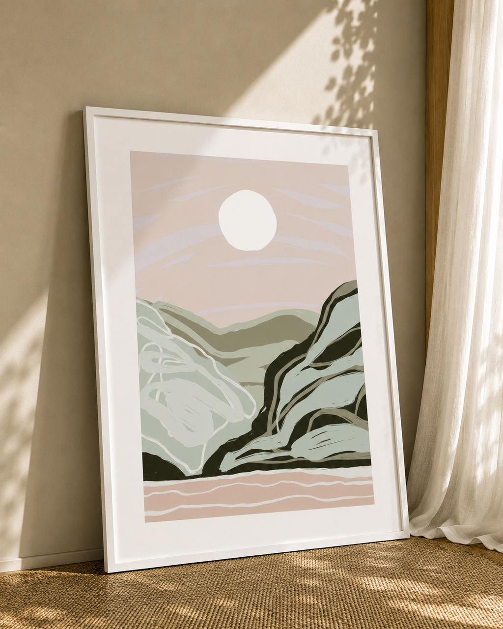 modern abstract wall art print
