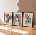 colorful botanical wall art