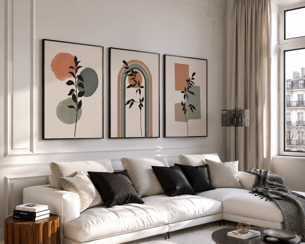 colorful botanical wall art