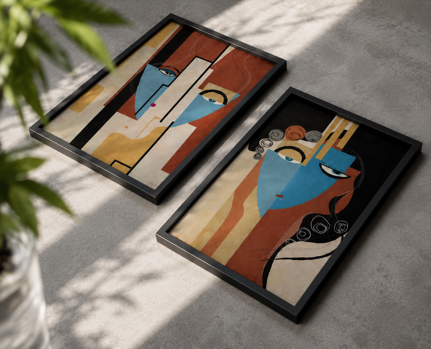 modern abstract wall art print