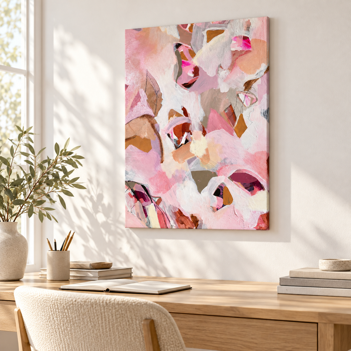 Картина на платно Blush Petals в интериор