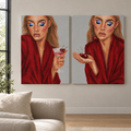 Cherry Muse – светъл интериор с естествени цветове и акцент върху картините