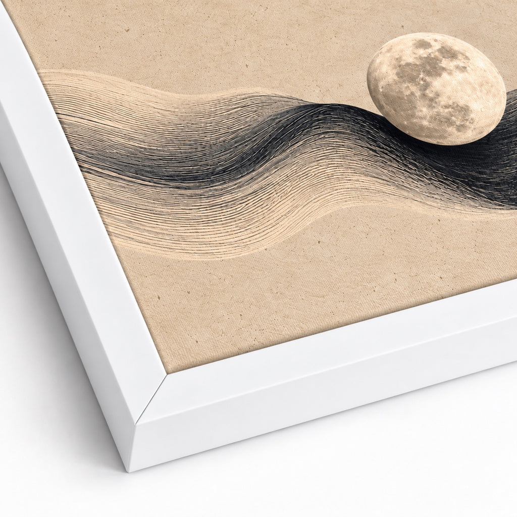 Lunar Flow с бяла декоративна рамка