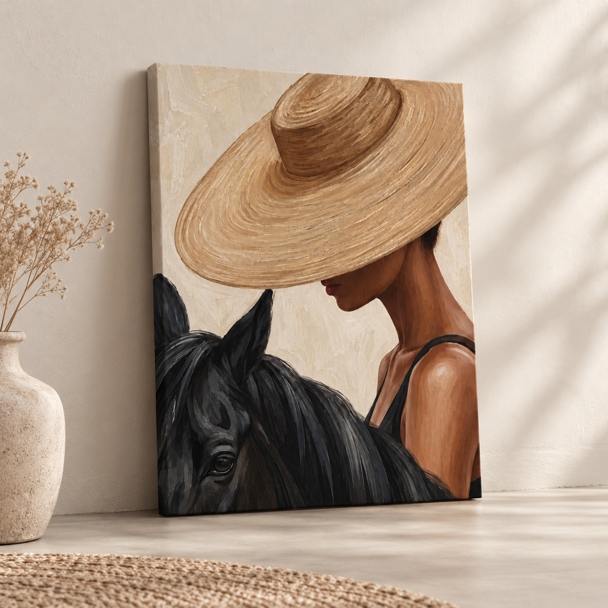 QUIET BOND — leaning canvas